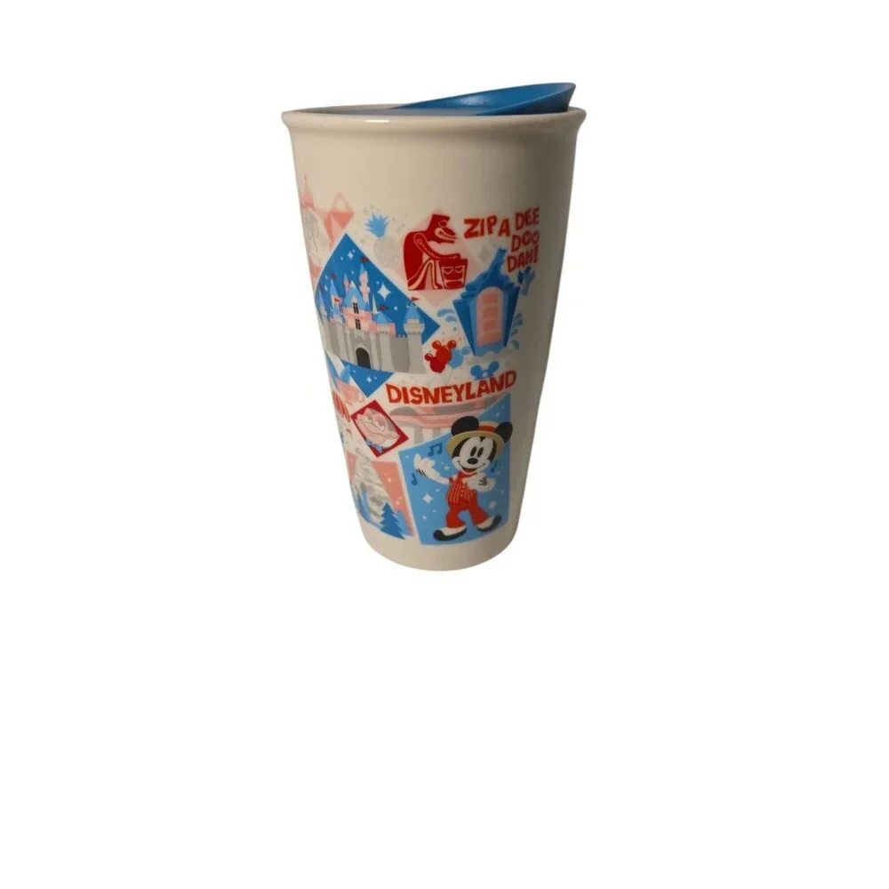 Starbucks Disney Parks Disneyland Ceramic Tumbler Exclusive Splash Mountain - Picture 1 of 8